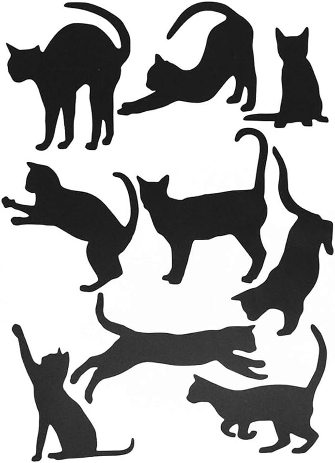 Funny Cats Wall Stickers Kids Decal Art Nursery Home Decor Children Decoration size 30x60cm  Xp8012