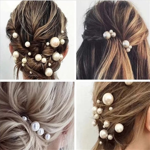 Pearl Wedding Hair Pins 16 wedding pins pearls hair pins white pearl wedding accessories bridal hair accessories