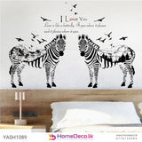 Black and White Zebra Wall Sticker | Buy This Stylish Wall Decor  size 60x90 sk9197ab