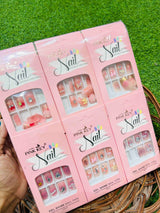 Pink Key STONES WORK NAILS Nails - Party, Wedding Nails (Random Design &amp; Color)