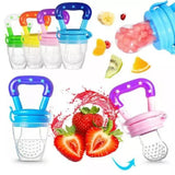 Baby Solid Baby Fruit Pacifier Nepel Fresh Fruit Feeder Infant Teething Toy Nibbler Teether Pacifier Safe Silicone Pacifier (Random Color)