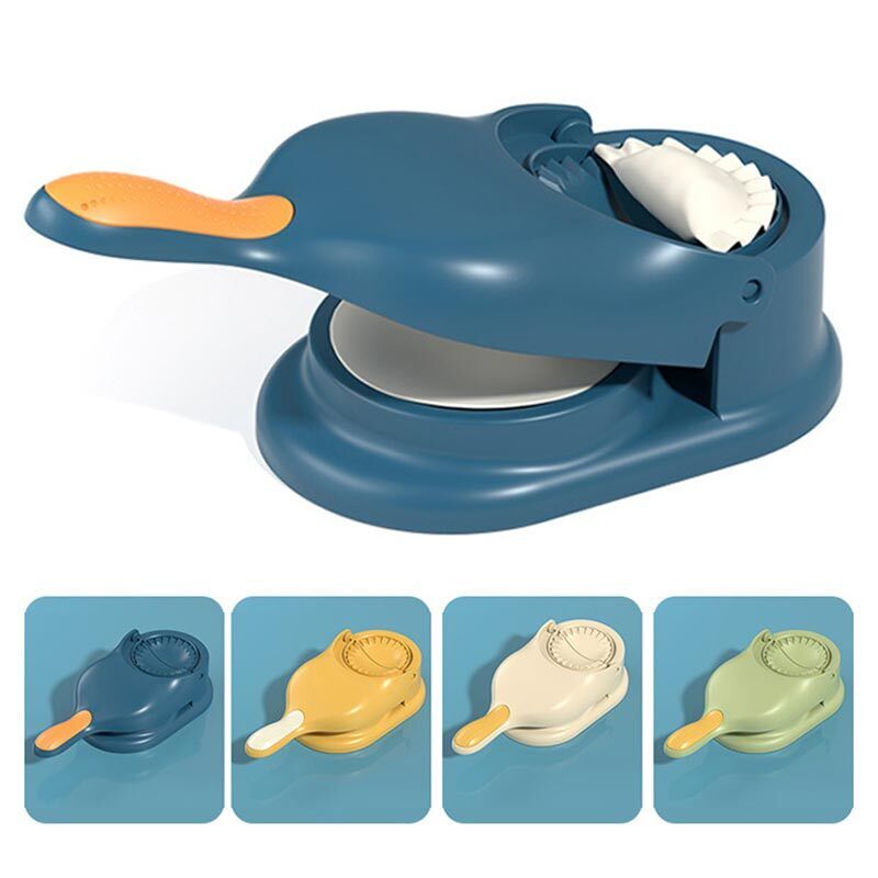 2-in-1 Dumpling Wrapper Tool Food Grade Manual Dumpling Wrapper Mold Labor-Saving Baking Pastry Home Kitchen Gadget (Random Color) (with box)