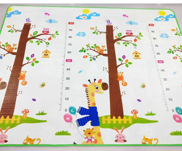 Crawling Mat for Baby Floor Play Mat Double-Sided Baby Playmat Foam Reversible Waterproof Game Mat for Infants Toddlers Kids (Random Color) (Random Design)