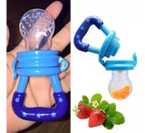 Food Pacifier + Feeder Spoon/ Fresh Fruit Food Baby , Feeding Safe Fruit Feeder (random color)