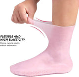 Silicone Jelly Socks Gel Moisturizing Socks Foot Care Protector Silicone Moisturizing Gel Heel Socks 1 Pair - Silicone Heel Pad Waterproof For Foot Care - Multi-Purpose Socks