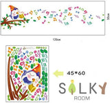 Melody Bird WallSticker | Stiker Dinding wall sticker music |Ay645