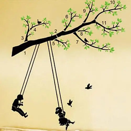 Vinyl wall decal - Swing dm570170 size 50x70
