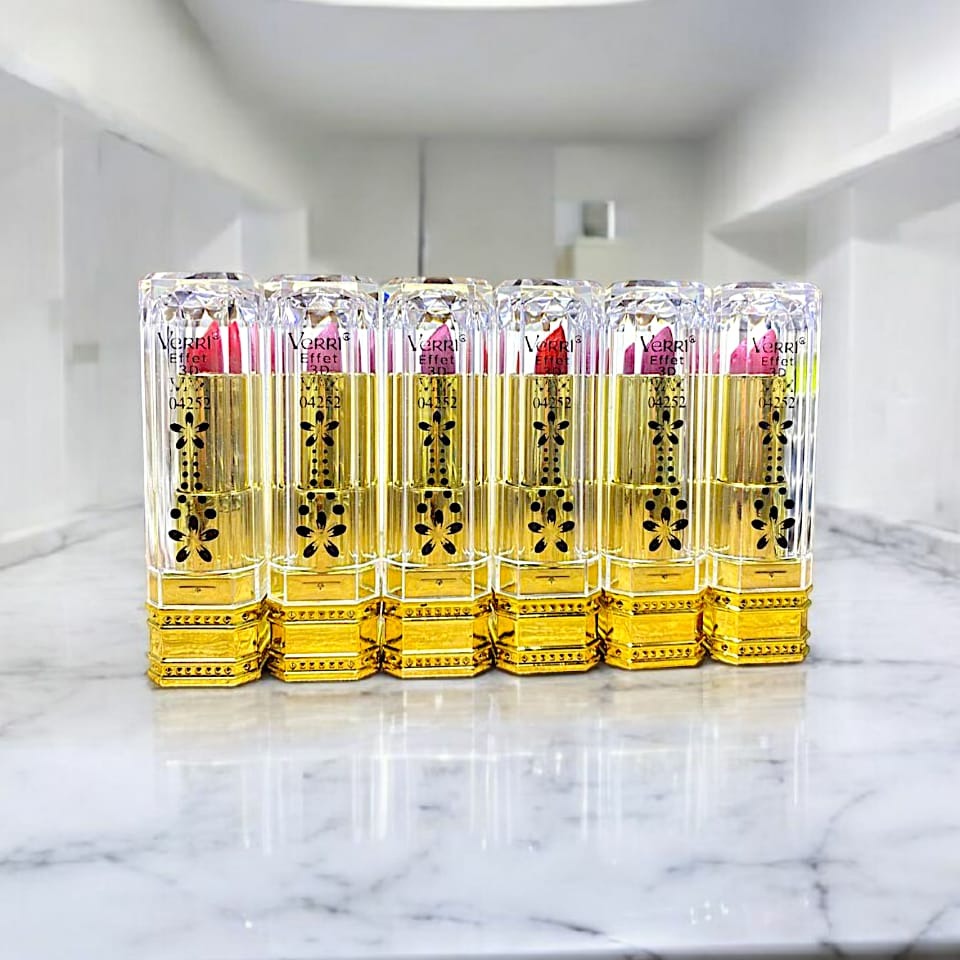 Matte Velvet Lipstick Set Of 6 – Richly Pigmented Shades Of Pink With Soft, Creamy Texture And Long-Lasting Wear For Elegant And Bold Lips