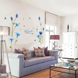 Sticker SK9122A Blue Lily Wall Sticker