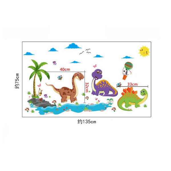 DUNIA STIKER Dinosaurus SK9125 (90x60) - Stiker Dinding / Wall Sticker