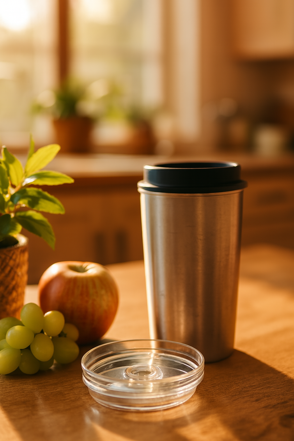 Premium Transparent Tumbler Lid – Spill-Proof, Durable, and Crystal Clear