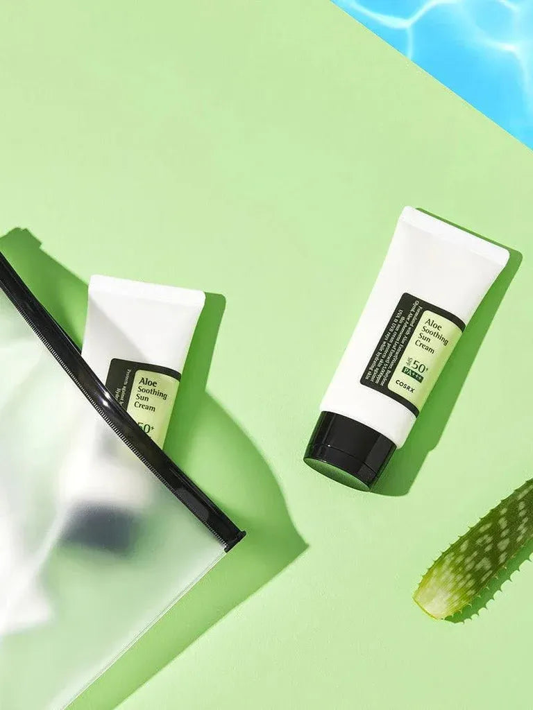 COSRX Aloe Soothing Sun Cream SPF50+ PA+++ | Lightweight Korean Sunscreen & Moisturizer for All Skin Types