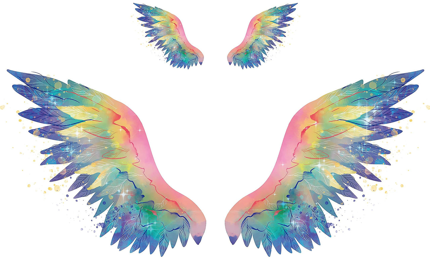 Wall Stickers Angel Wing Art Sticker Plant Wall Art Wall size 60x90 hm92062