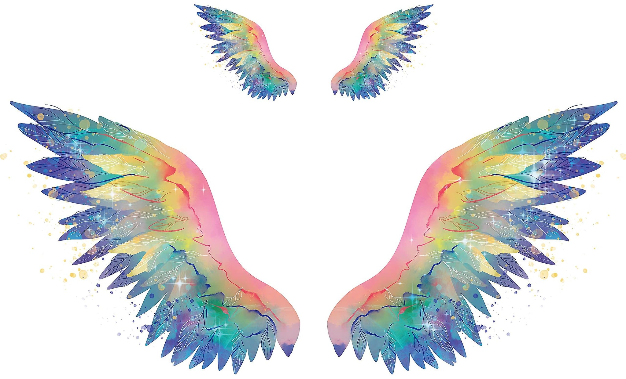 Wall Stickers Angel Wing Art Sticker Plant Wall Art Wall size 60x90 hm92062