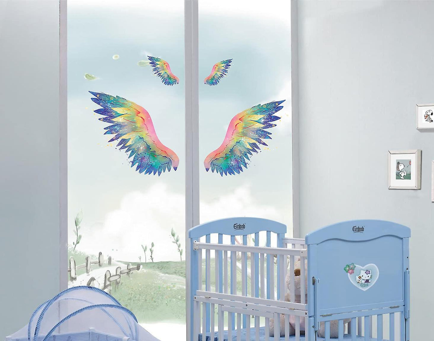 Wall Stickers Angel Wing Art Sticker Plant Wall Art Wall size 60x90 hm92062