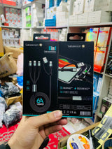 Sabawoon S115 6?in?1 Cable | New Model & Design | 100% Original Quality | Multi?Device Fast Charging