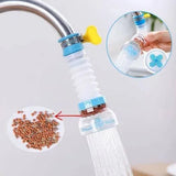 360° Adjustable Kitchen Tap Shower Head, Water Saving Faucet Sprayer Nozzle, High Pressure Sink Filter & Flexible Extension