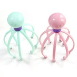 Octopus Shape Manual Head Scalp Massager With 8 Roller Balls Provides Headache Relief Stress Relaxation Hair Stimulation (Random Color)
