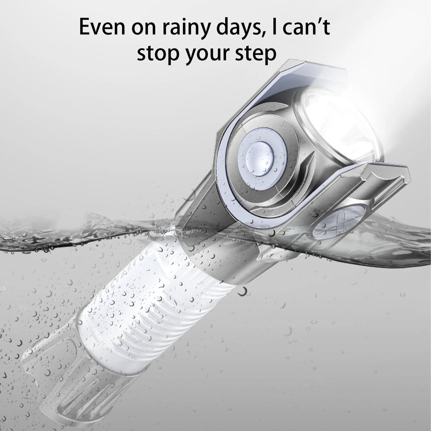 360 Degree Rotating Flashlight Outdoor Led Flashlight Rechargeable Torch for Camping Outdoor Emergency Use