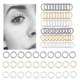 Colourful stainless steel nose hoop lip nose ring stud earrings body pericing jewelry punk style