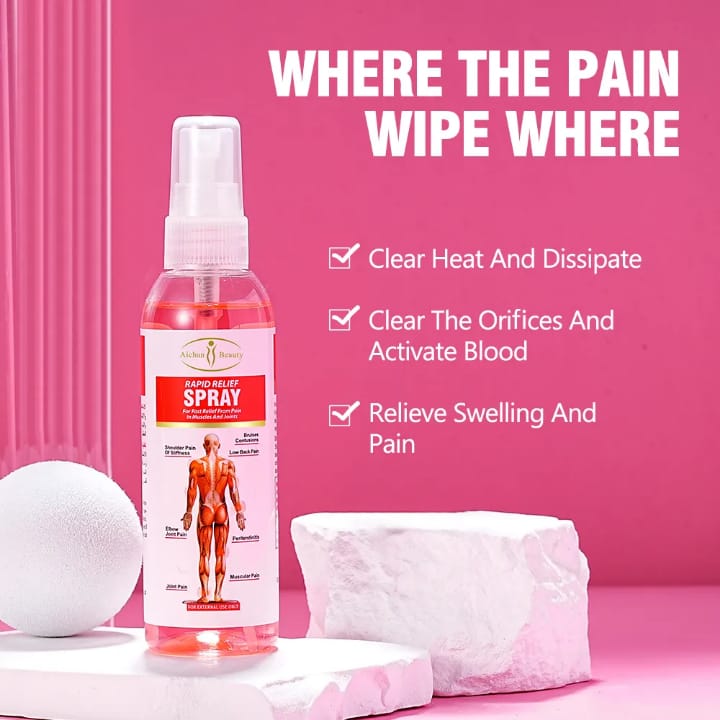 Aichun Beauty Rapid Relief Spray For Muscle And Joint Pain 100ml – Fast Acting Pain Relief Formula For Sore Muscles, Stiff Joints, And Body Aches