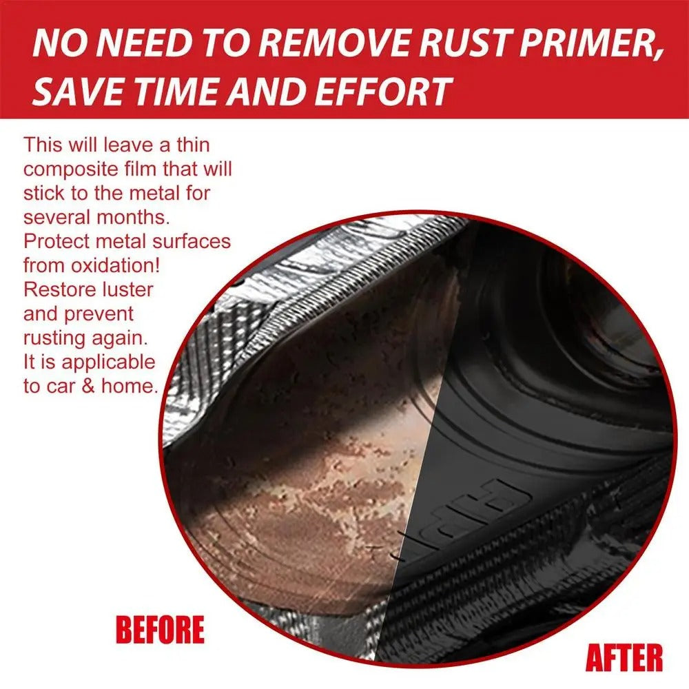 Rust Paint Metallic Paint Anti Rust Protection Coating For Removing Rust From Metal - Black Color (With Brush 300gm)