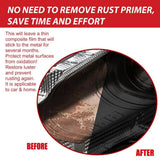 Rust Paint Metallic Paint Anti Rust Protection Coating For Removing Rust From Metal - Black Color (With Brush 300gm)
