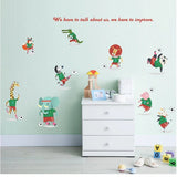 Interior sticker "Carnival Country: Animals-football players" size 50x70 sk7182