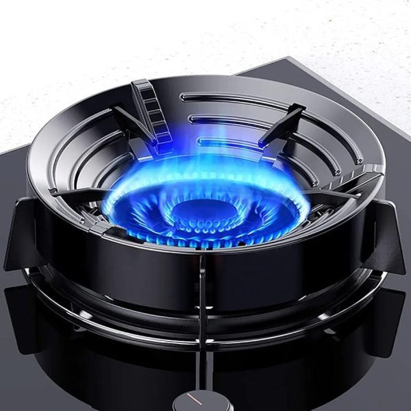 Gas Stove Burner Stand | Non?Slip Bracket | 3D Windproof Hood | Universal Cast Iron Cook Top Parts
