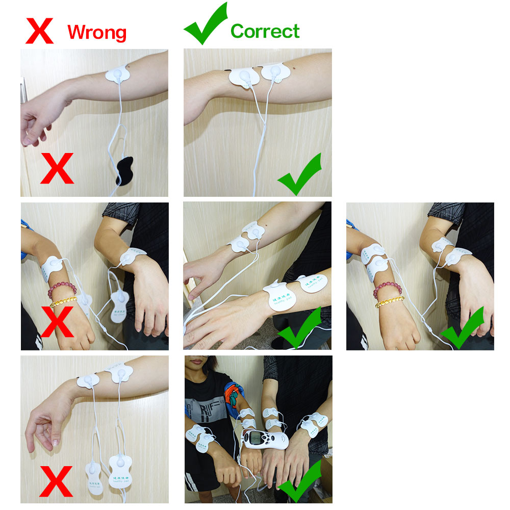 Blueidea Digital Tense Machine Tens Machine Therapy Tense Machine Electrodes Massager