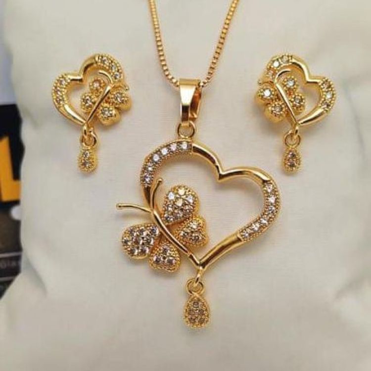 Necklace pendant Earrings Ethiopia wedding bridl jewelry sets for women