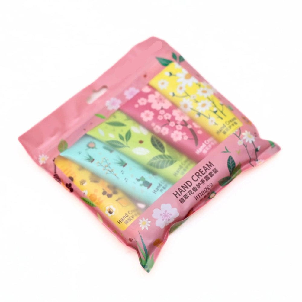 5pcs Plant & Fruit Fragrance Hand Cream Set – Moisturizing, Nourishing & Anti-Chap Hand Care for Soft, Smooth Skin