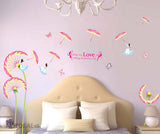 SYGA Dandelion umbrella wall Removable Sticker