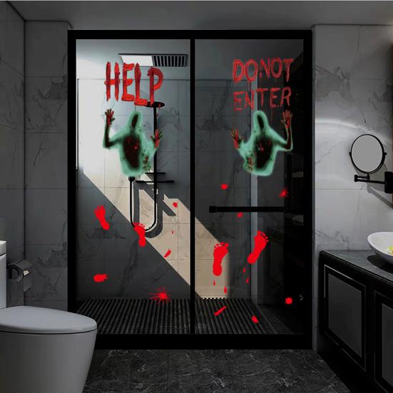 Zombie Hand Decal Good Multipurpose Eye-catching Window Decal Vivid Halloween Zombie Hand Wall Window Stickers Zombie Hand Decal