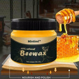 Mintiml™ 100% Natural Beeswax Furniture Polish & Wood Seasoning Wax (80g) – Restores, Cleans, and Protects Wood Tables, Cabinets & Floors