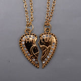 Golden broken Heart My Love Name  Necklace Heart Style Trending Design