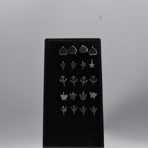 Nose ring pack of 5 design only  used pericing woman