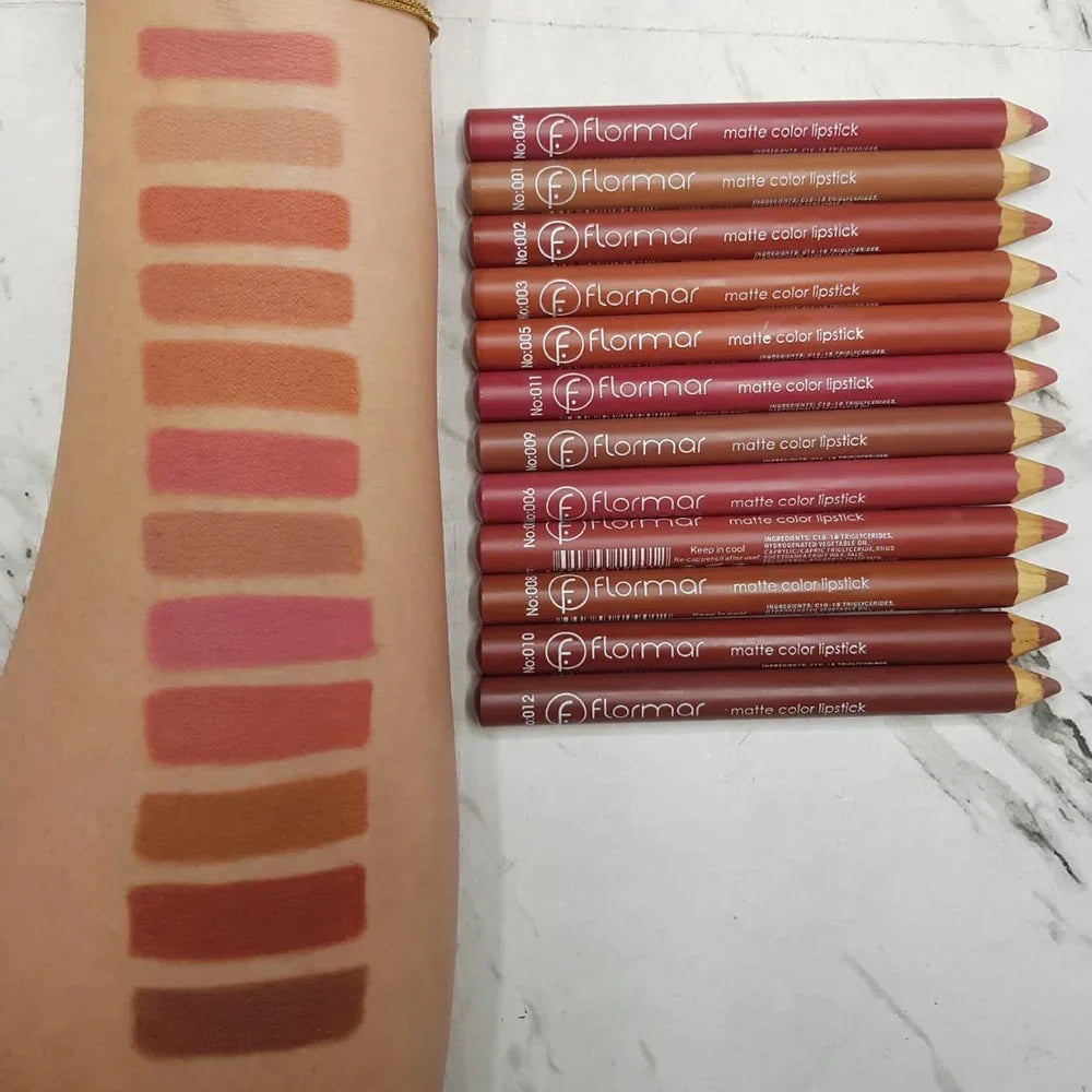 Miss Beauty Matte Lip Liner Pencil Set Waterproof