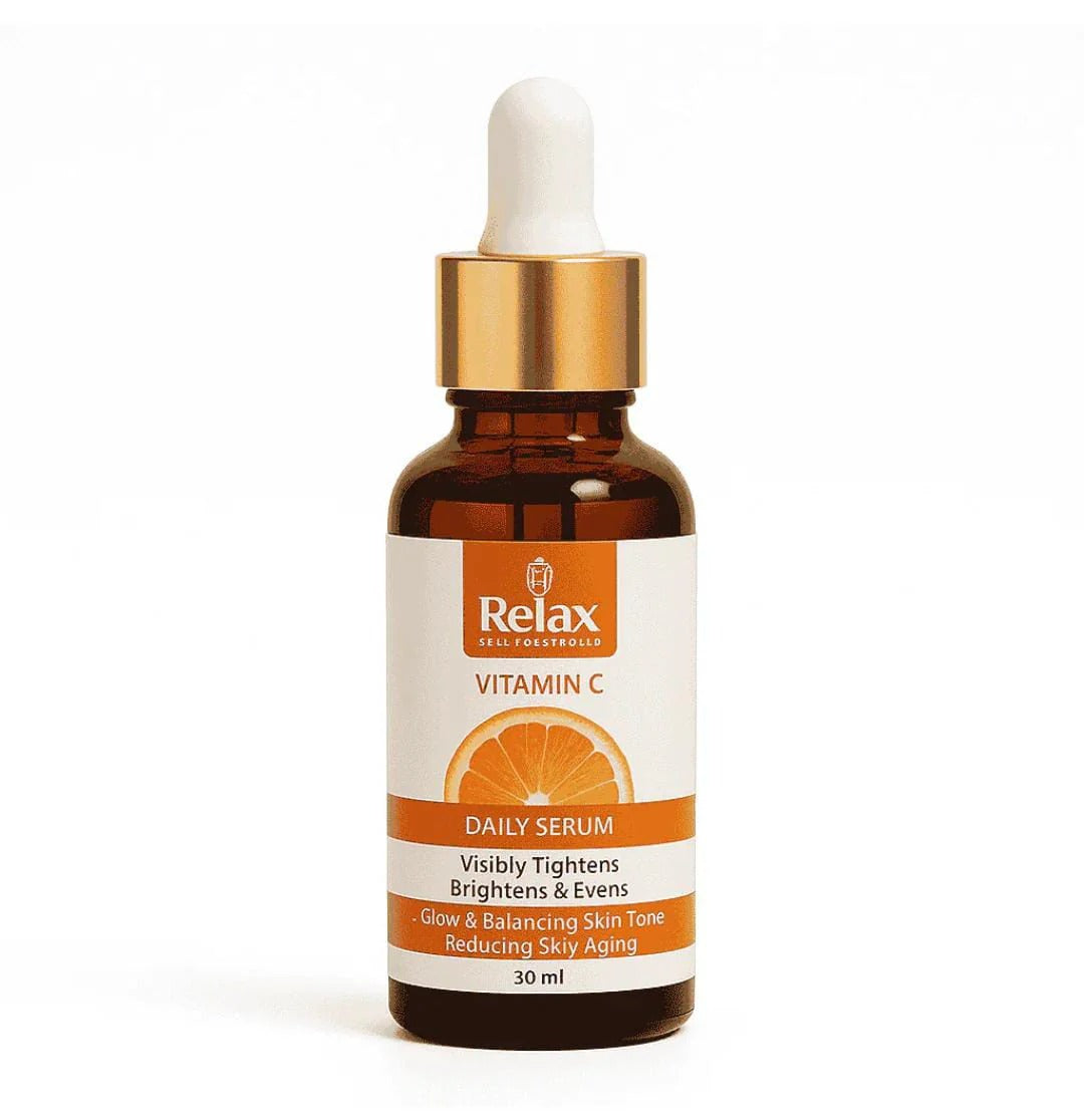 Relax Vitamin C Daily Face Serum – Brightening, Anti-Aging & Hydrating Formula for Healthy Radiant Skin (30ml)