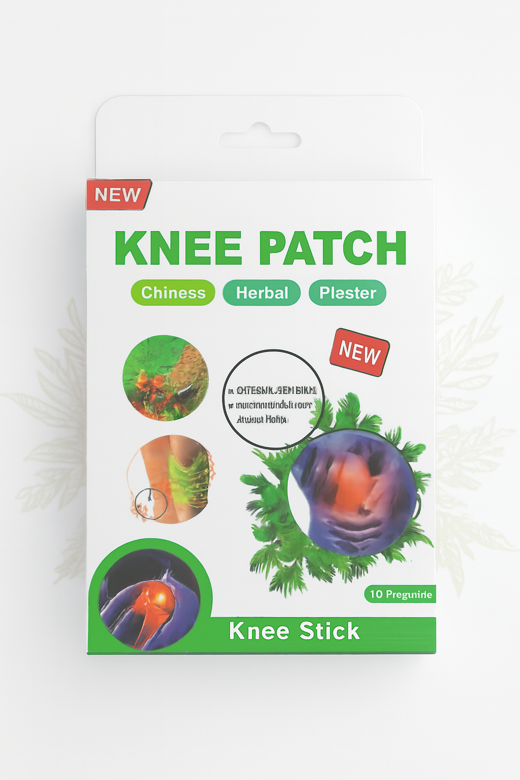 Herbal Knee Pain Relief Patch – Heat Therapy for Joint & Muscle Comfort, Natural Ingredients Pack Of 10 Pcs