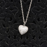 Photo Inside Hollow Sliver Heart Pendant Long Chain Necklace Sweater Necklace Necklaces For Women