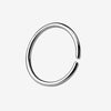 10 mm simple Stainless Steel silver nose rings for girls