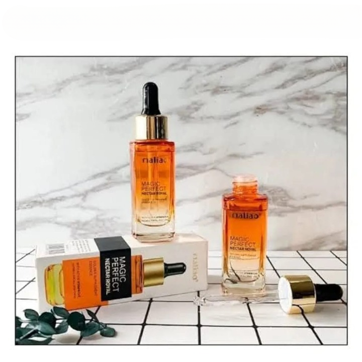 Maliao Magic Perfect Nectar Royal Vitamin C+E Serum – Restores Glow & Nourishes Dry, Dull Skin, 30ml