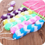 Rub Back Belt Bathroom Tools New Cleaning The Back Twist Bath Sponge Bath Towel Rub Brush Pull Back Strip (2 pcs set)