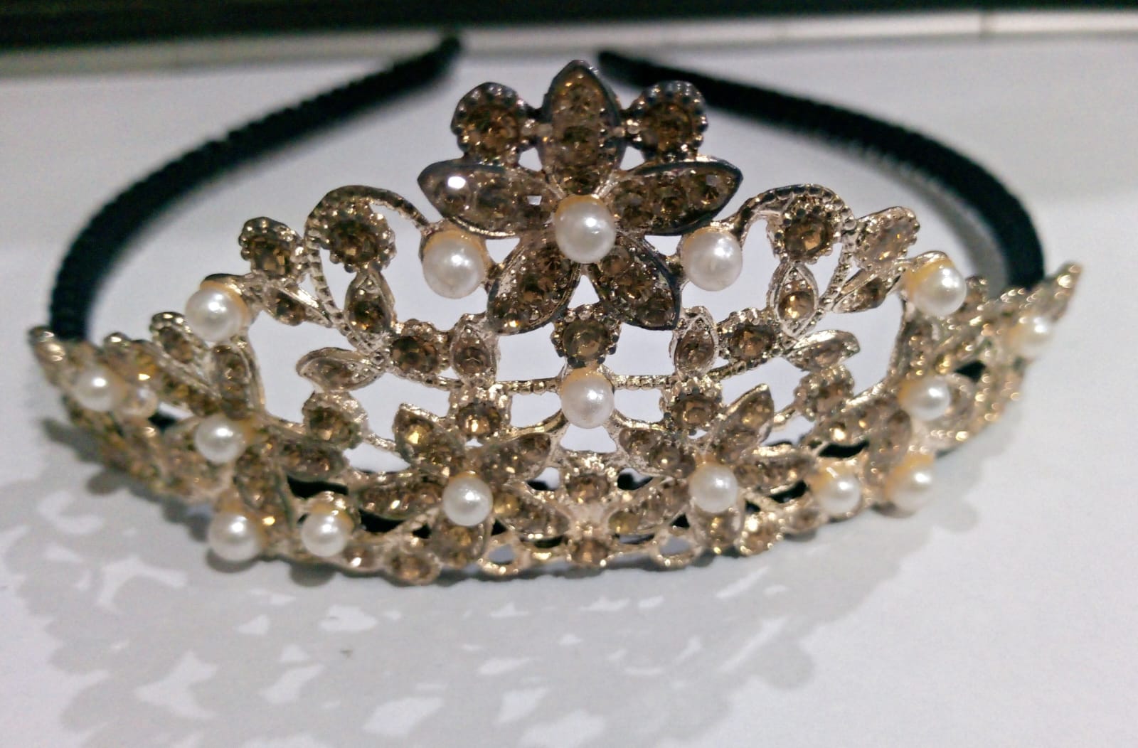 Crystal Crown Tiaras Headwear For Women Party Rhinestone Pearl Crown Tiara Hair Wedding Queen Crowns Head Jewelry Birthday Party jewellery