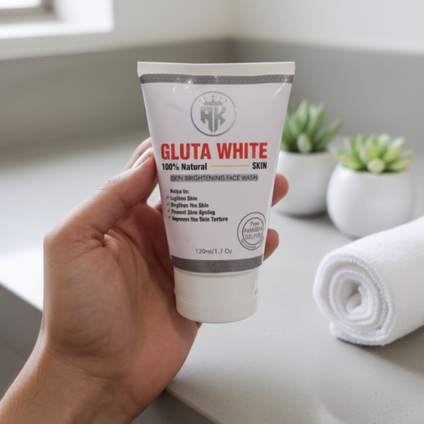 Gluta White Skin Brightening Face Wash 120ml – 100% Natural Formula For Clear, Radiant, And Smooth Skin