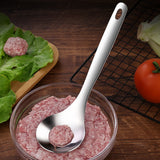 Meatball Spoon | Stainless Steel Scoop Ball Maker | Non?Stick Meatball Baller with Long Handle