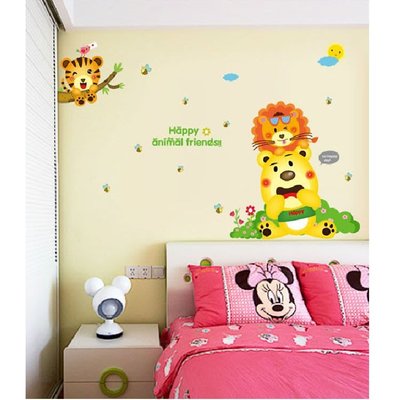 CARTOON STIKER DINDING TRANSPARANT WALL STICKER  60X90CM SK-9137
