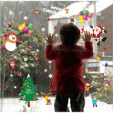 Decorative decal 69X90CM Merry Christmas SK9244