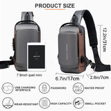 Chest Bag Multifunction Crossbody Sport Running Travel Sling Pack Anti-theft for  Men (Random Color)